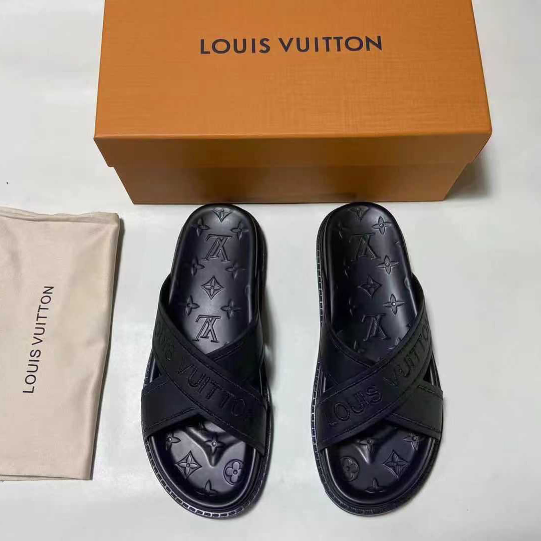 Louis Vuitton Monogram Slippers(Upon UK Size) - everydesigner