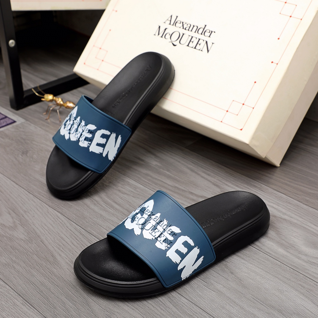 Alexander Mqueen Logo Slipper - everydesigner