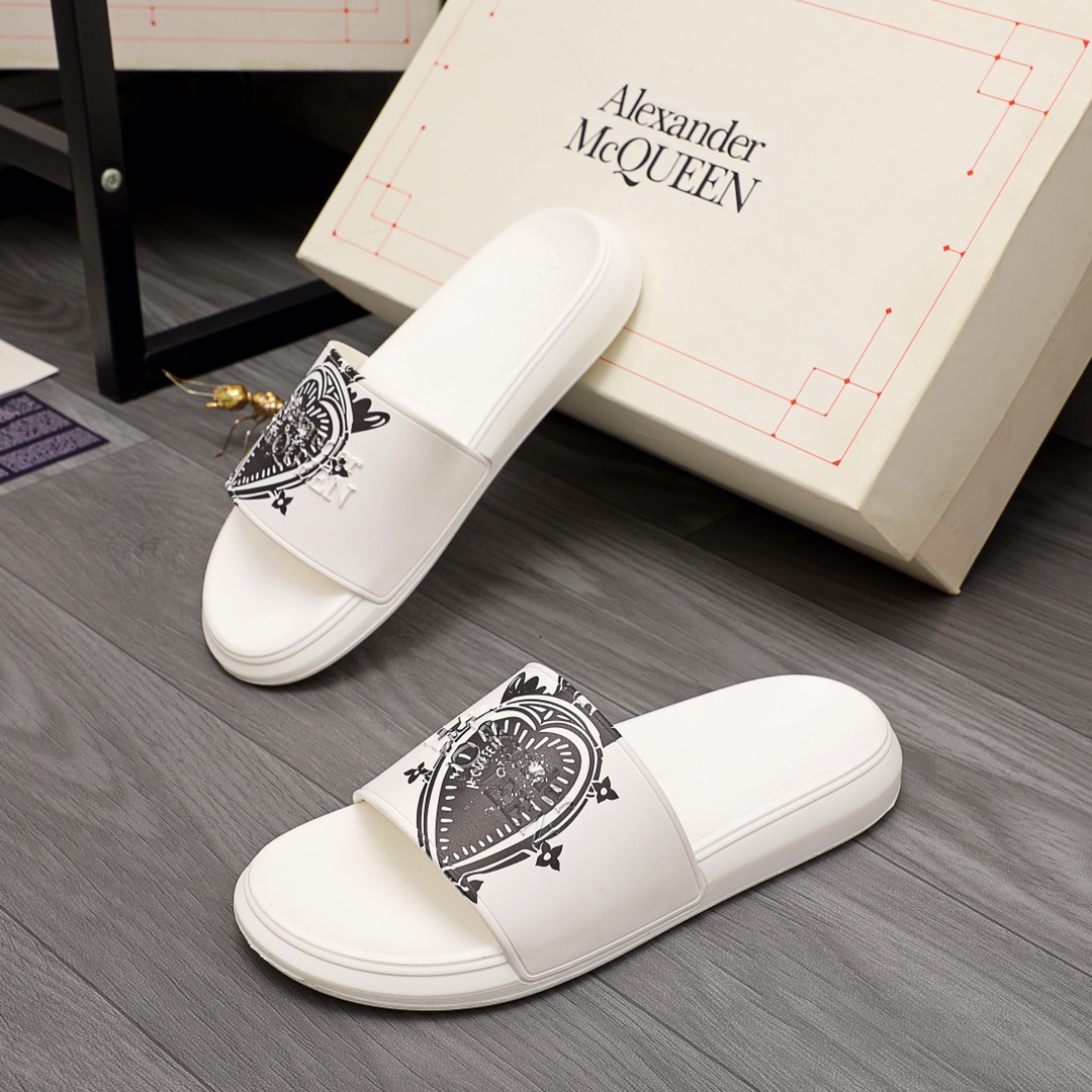 Alexander Mqueen Logo Slipper - everydesigner