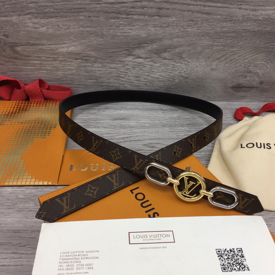 Louis Vuitton Squared LV 20mm Belt - everydesigner