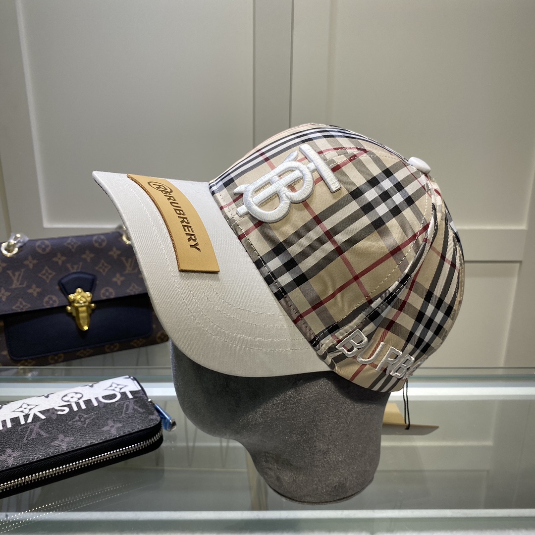 Burberry Monogram Motif Icon Stripe Baseball Cap - everydesigner