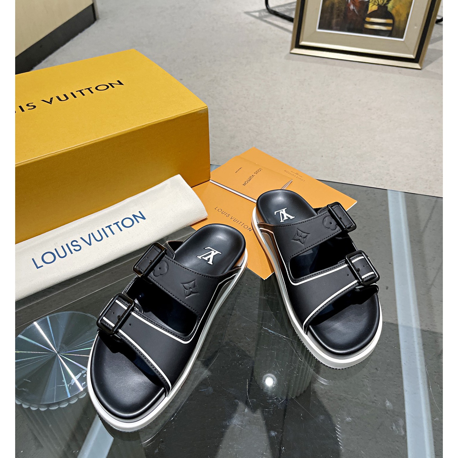 Louis Vuitton Men's Trainer Slippers - everydesigner