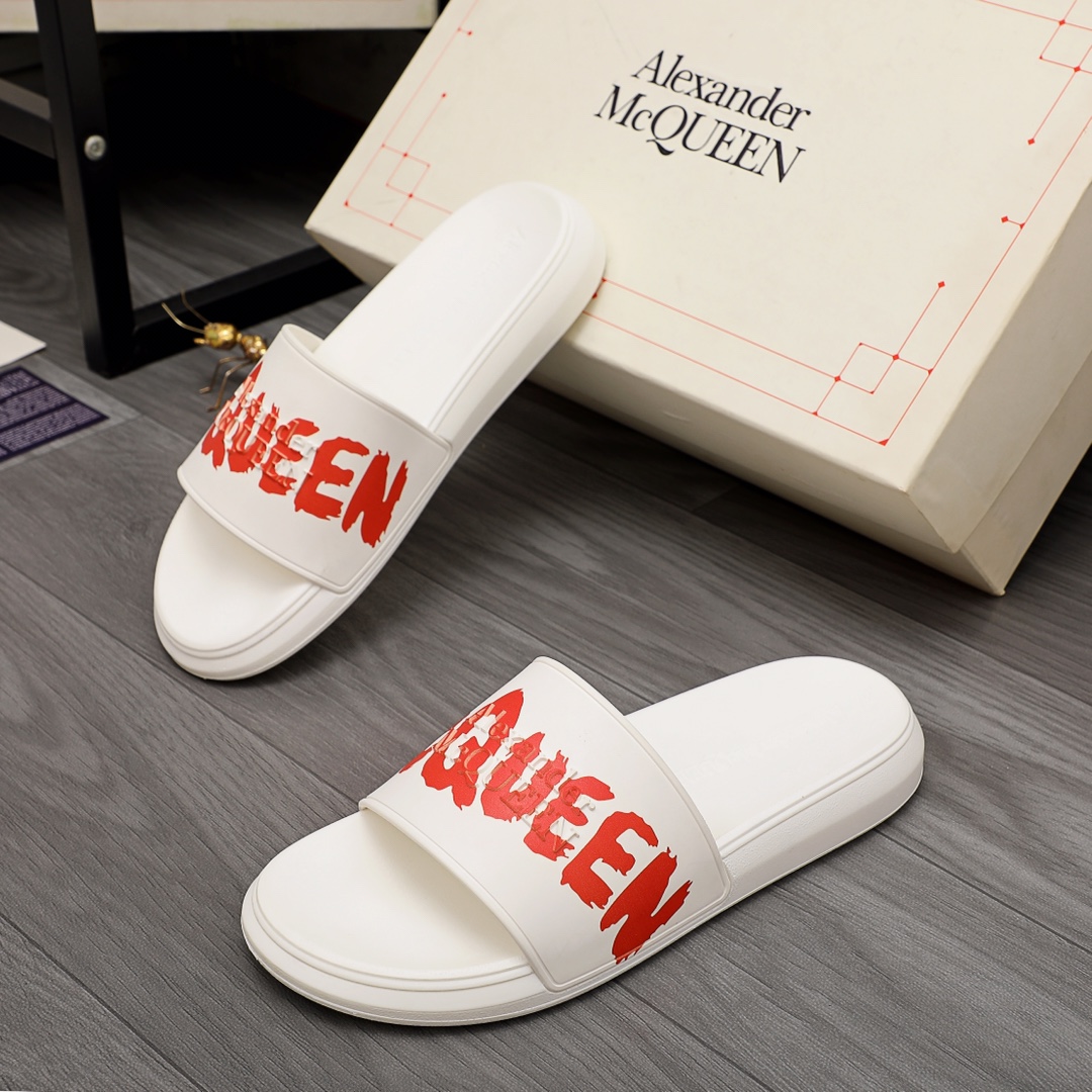 Alexander Mqueen Logo Slipper - everydesigner