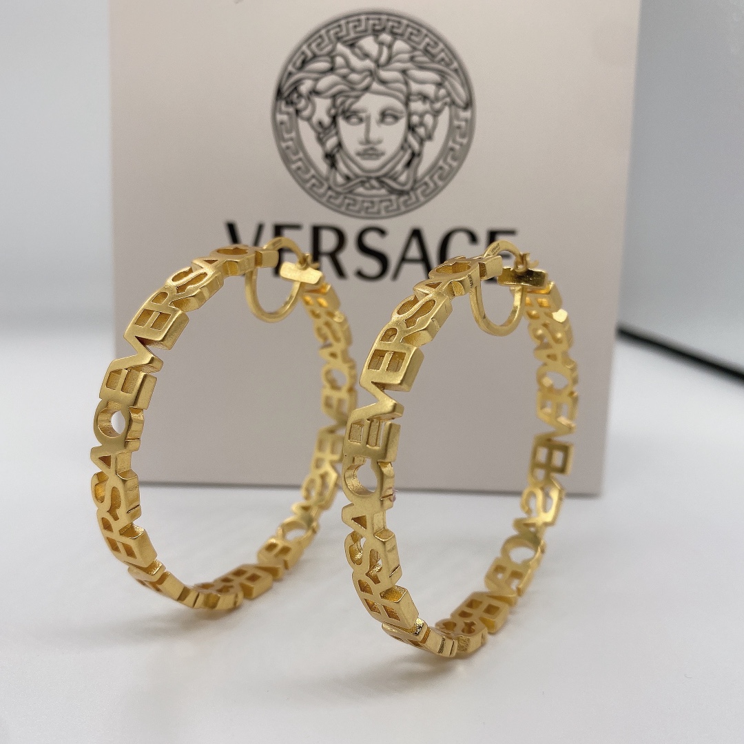 Versace Fendace Hoop Earrings - everydesigner