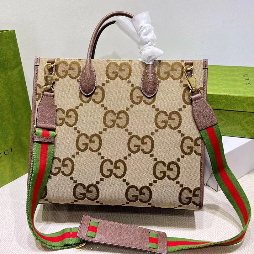 Gucci Tote Bag With Jumbo GG(37-32.5-15cm) - everydesigner