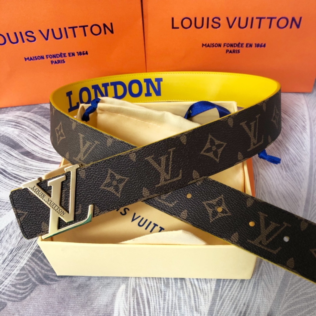 Louis Vuitton LV Pyramide Cities Exclusive 40MM Reversible Belt—London - everydesigner