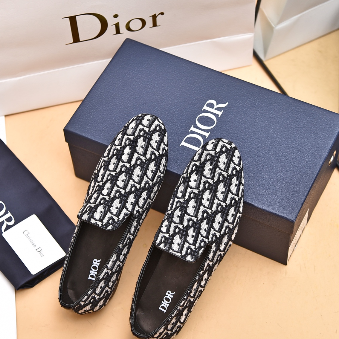 Dior Obique Jacquard Loafer - everydesigner