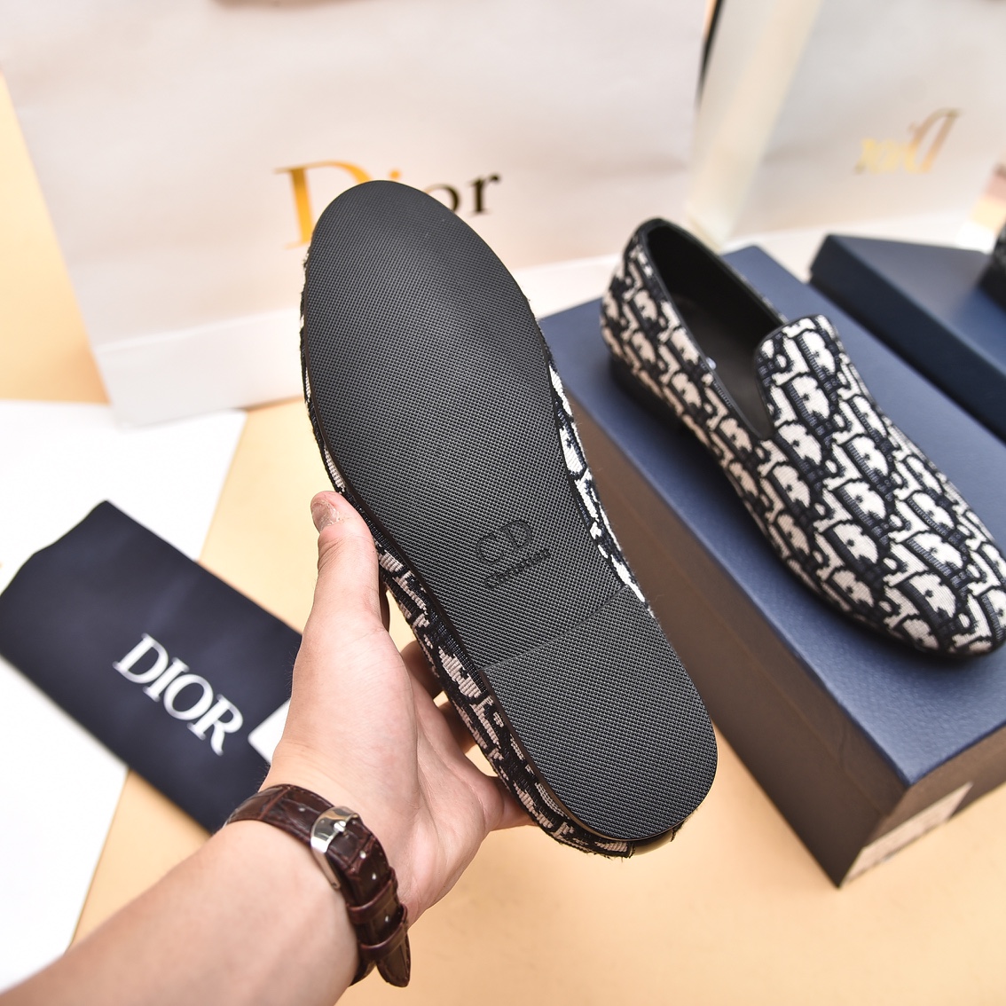 Dior Obique Jacquard Loafer - everydesigner