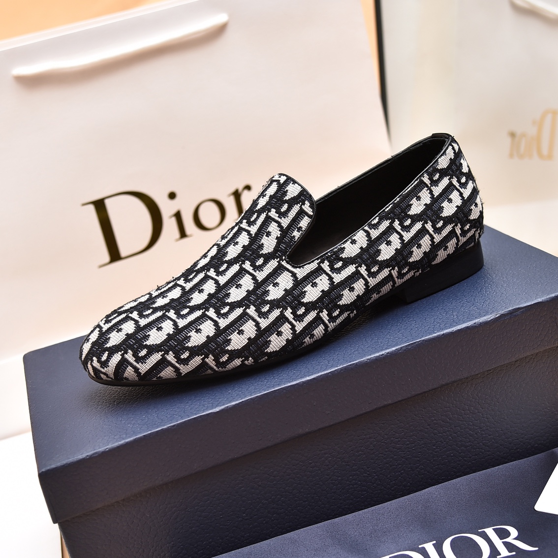 Dior Obique Jacquard Loafer - everydesigner