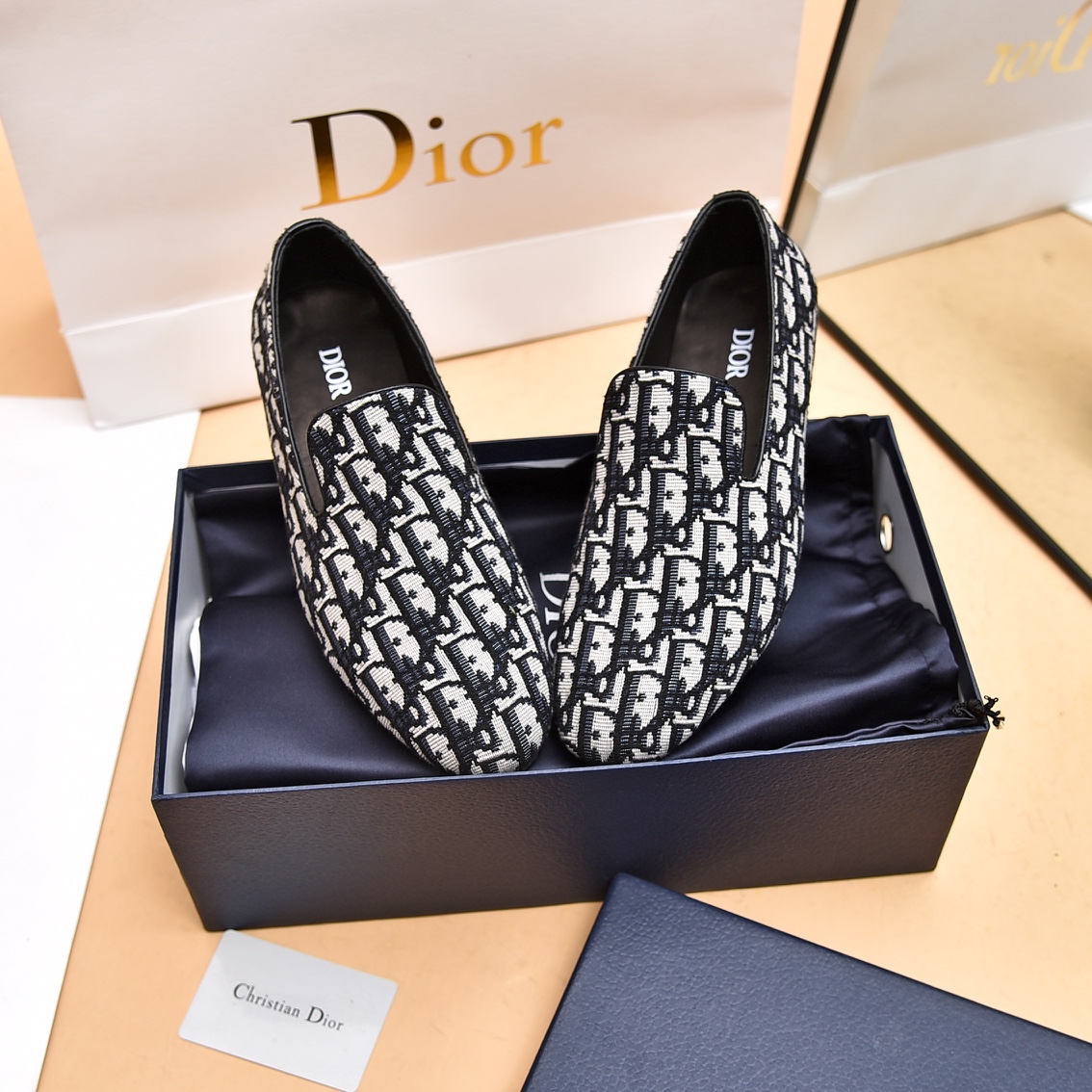 Dior Obique Jacquard Loafer - everydesigner