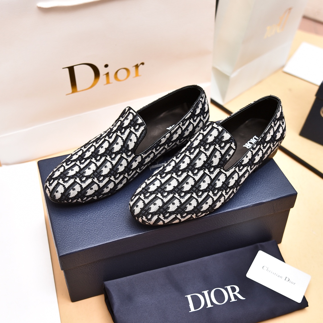 Dior Obique Jacquard Loafer - everydesigner