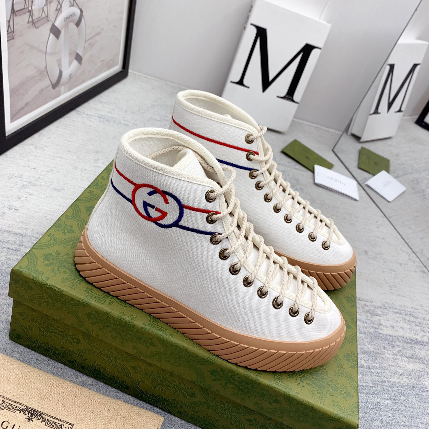 Gucci Interlocking G High-Top Sneaker - everydesigner