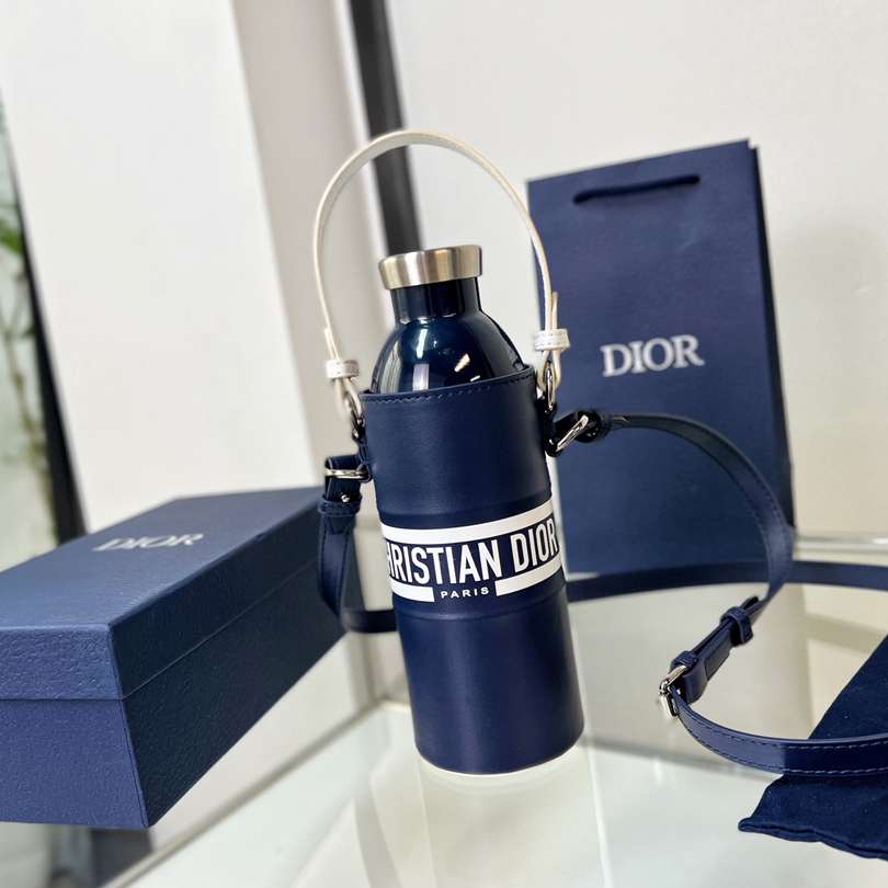 Dior Vibe Bottle Holder Blue Calfskin - everydesigner