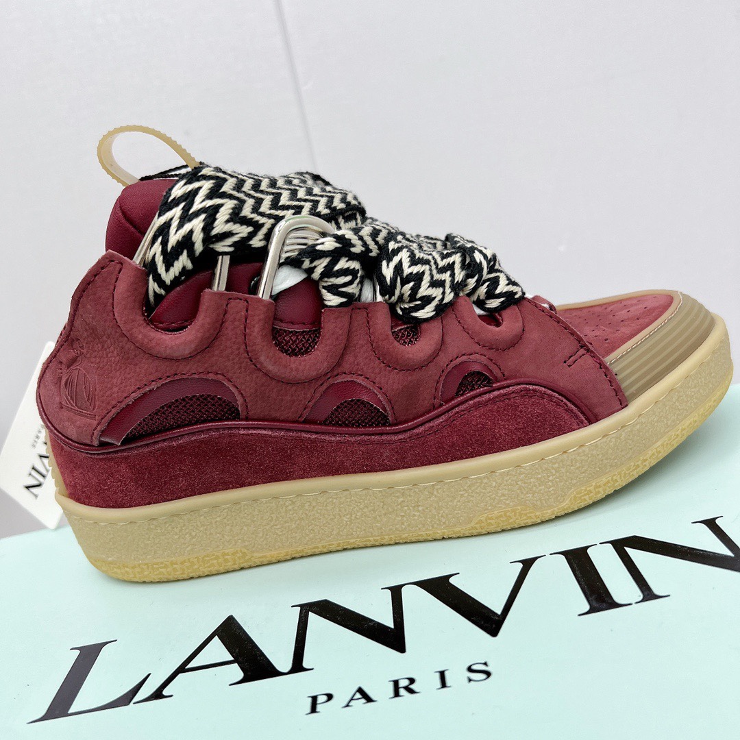 Lanvin Leather Curb Sneaker - everydesigner