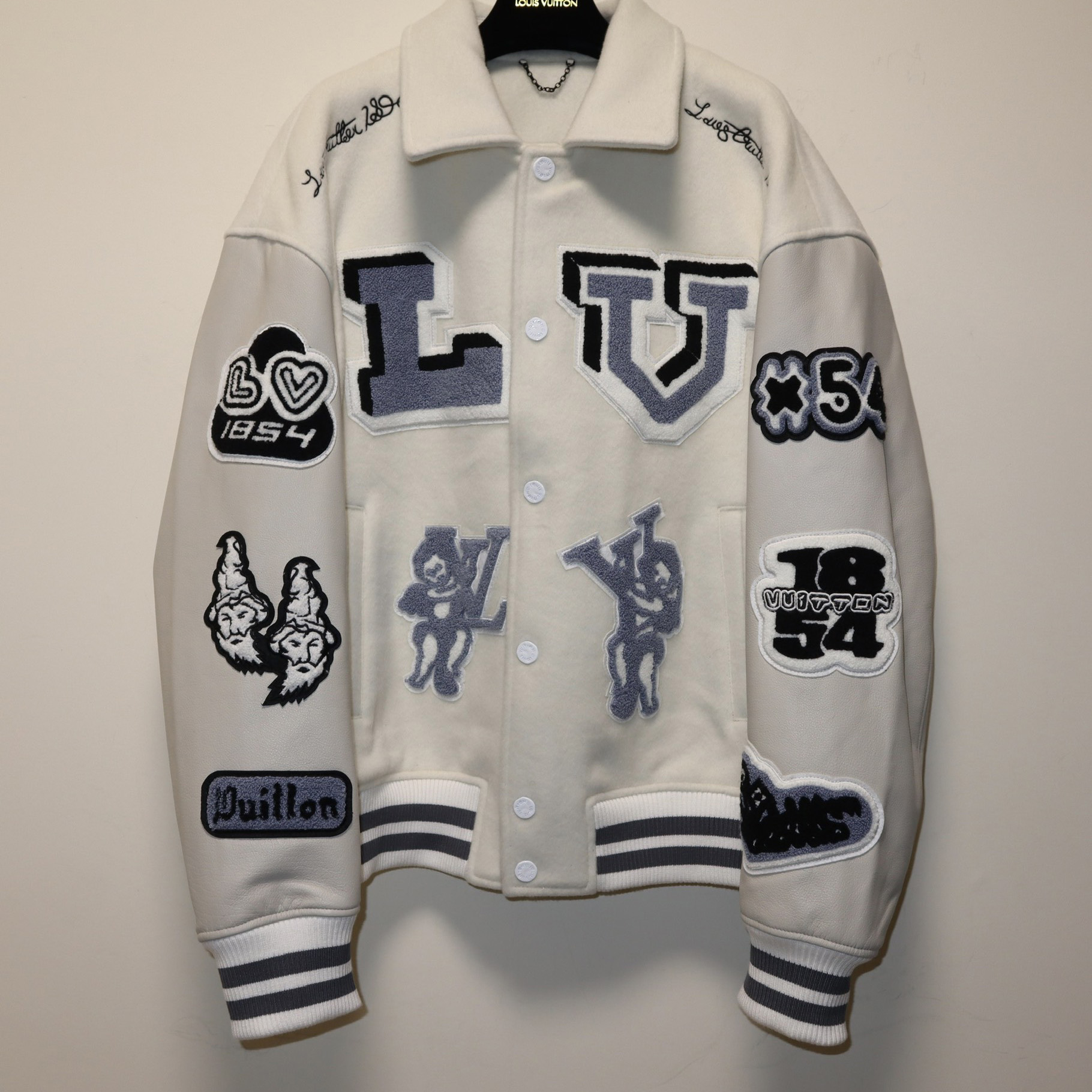 Louis Vuitton Multi-Patches Mixed Leather Varsity Blouson  1AAGKF - everydesigner