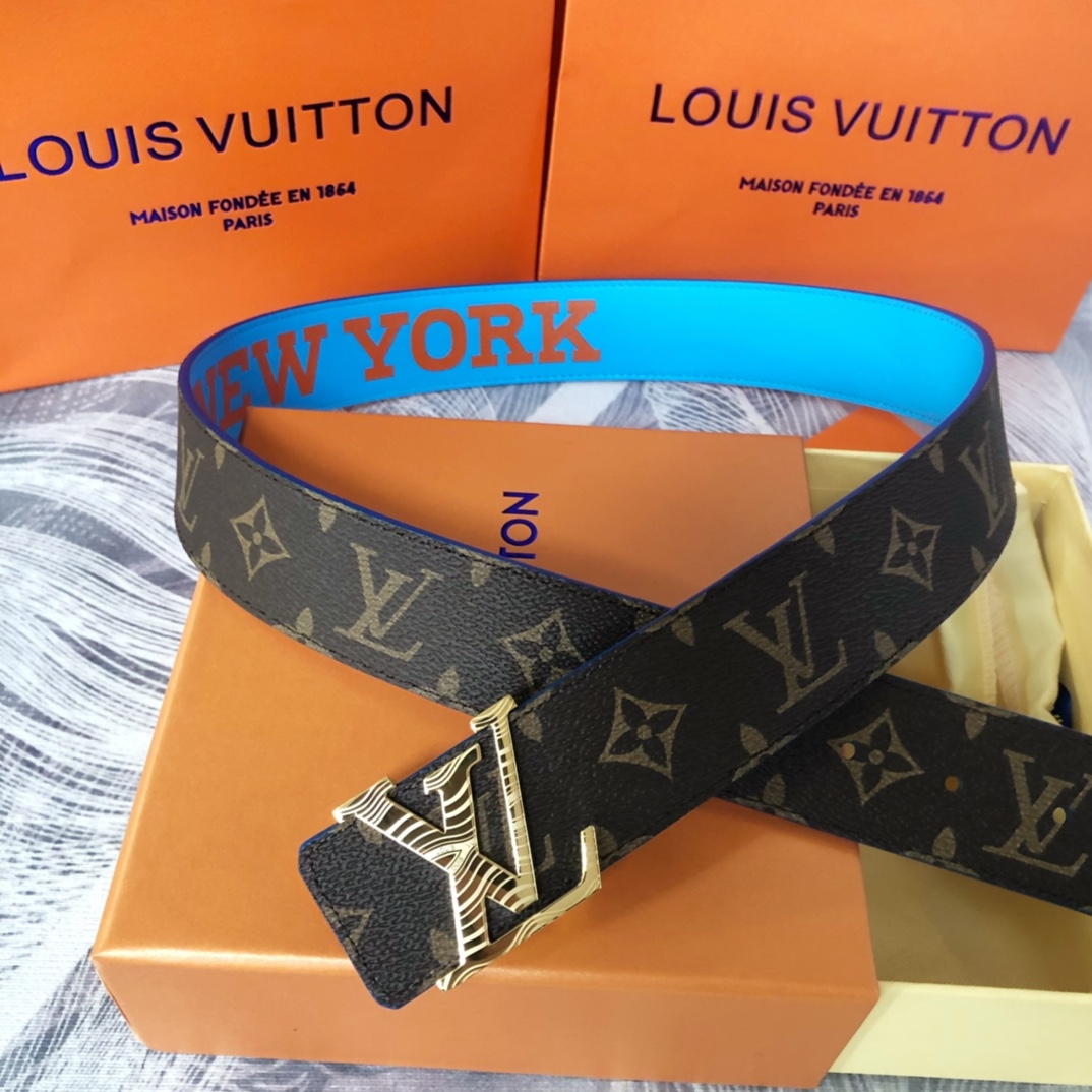 Louis Vuitton LV Pyramide Cities Exclusive 40MM Reversible Belt—New York - everydesigner