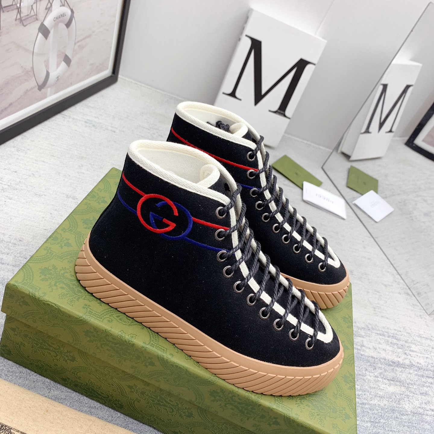 Gucci Interlocking G High-Top Sneaker - everydesigner