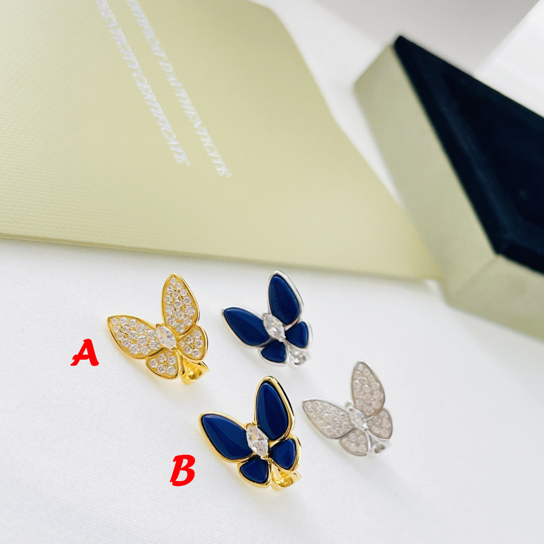 Van Cleef & Arpels Two Butterfly Earrings - everydesigner