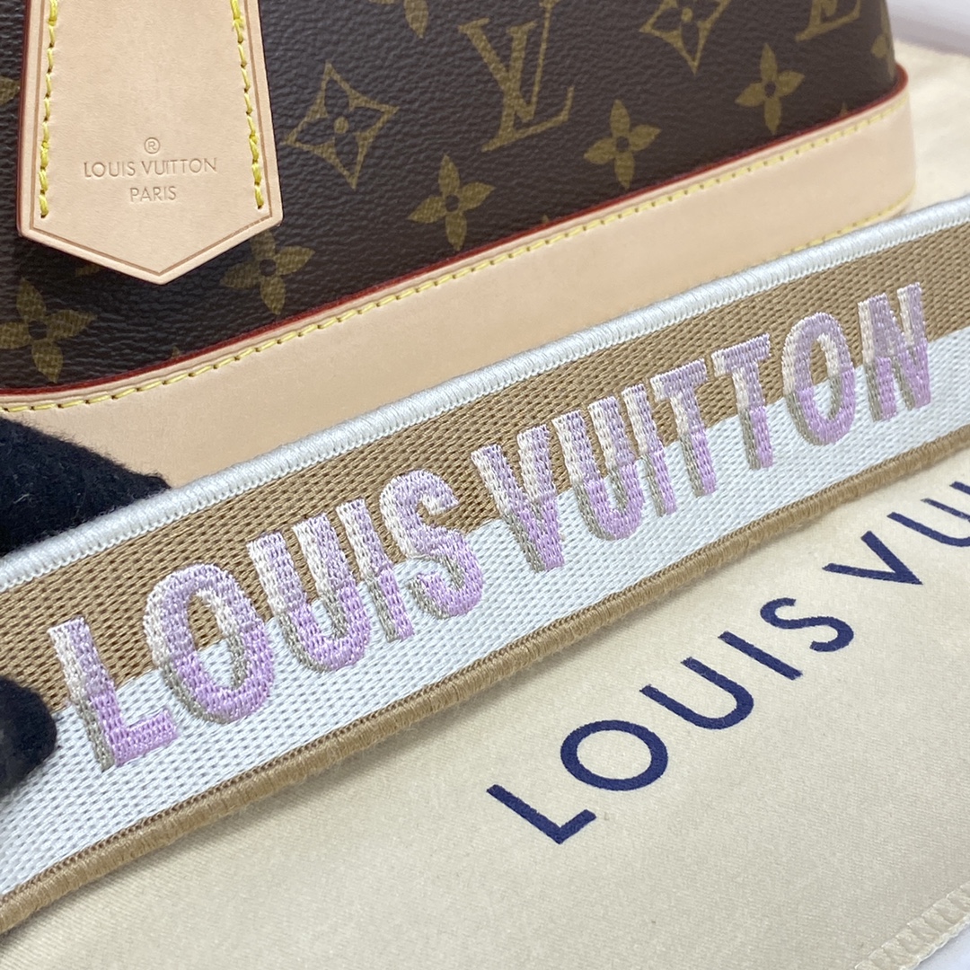 Louis Vuitton Alma BB Monogram Canvas Handbag (23.5-17.5-11.5cm)     M53152 - everydesigner