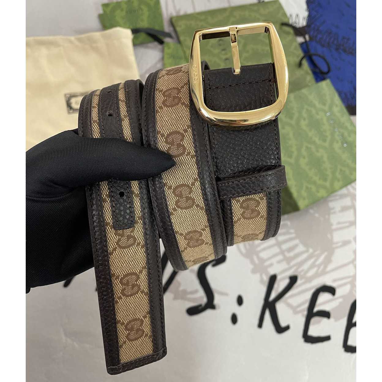 Gucci GG Belt With Square Buckle - everydesigner