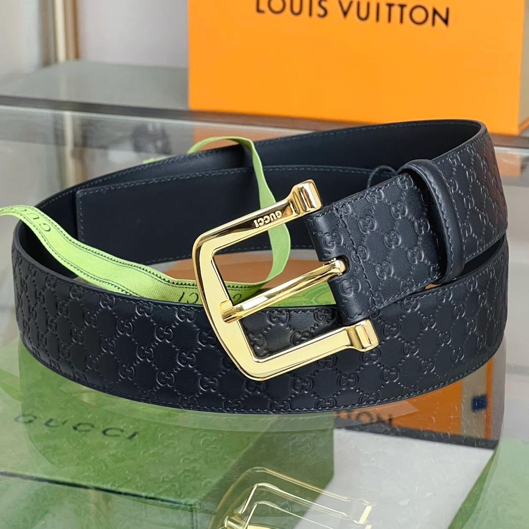 Gucci Belt With Square Buckle - everydesigner