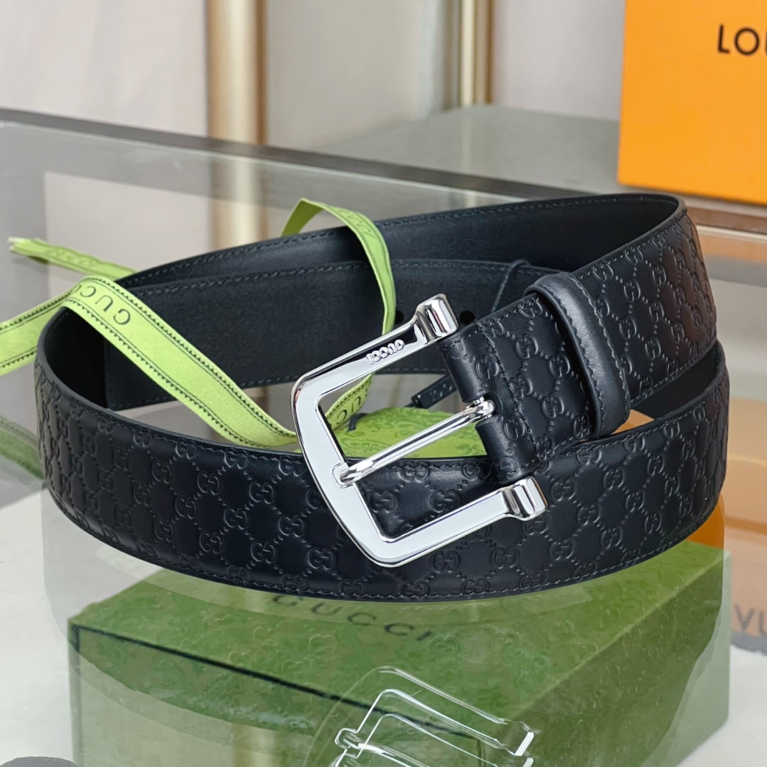 Gucci Belt With Square Buckle - everydesigner