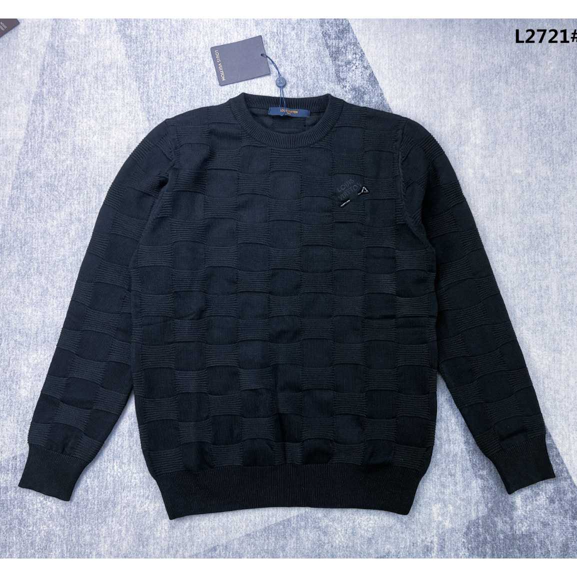 Louis Vuitton Damier Stitch Crewneck      1AA4MC - everydesigner