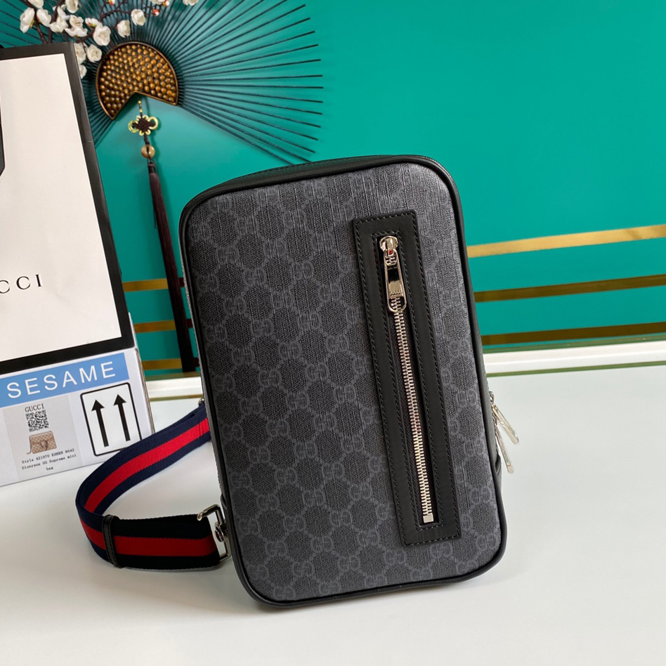 Gucci GG Black Belt Bag(17-27-8.5CM) - everydesigner