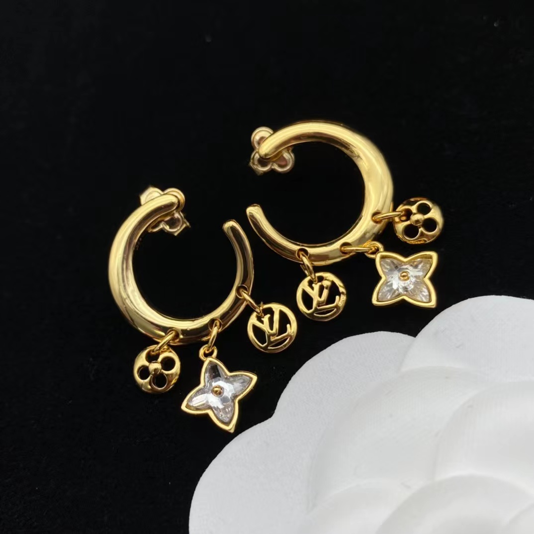 Louis Vuitton My Blooming Strass Earrings     M00604 - everydesigner