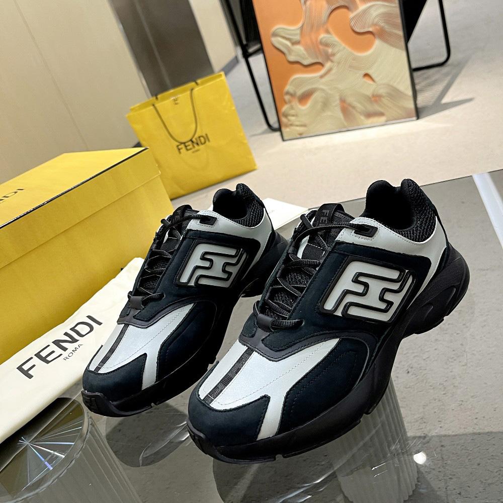 Fendi Faster Trainers Leather Low-Tops Sneakers - everydesigner