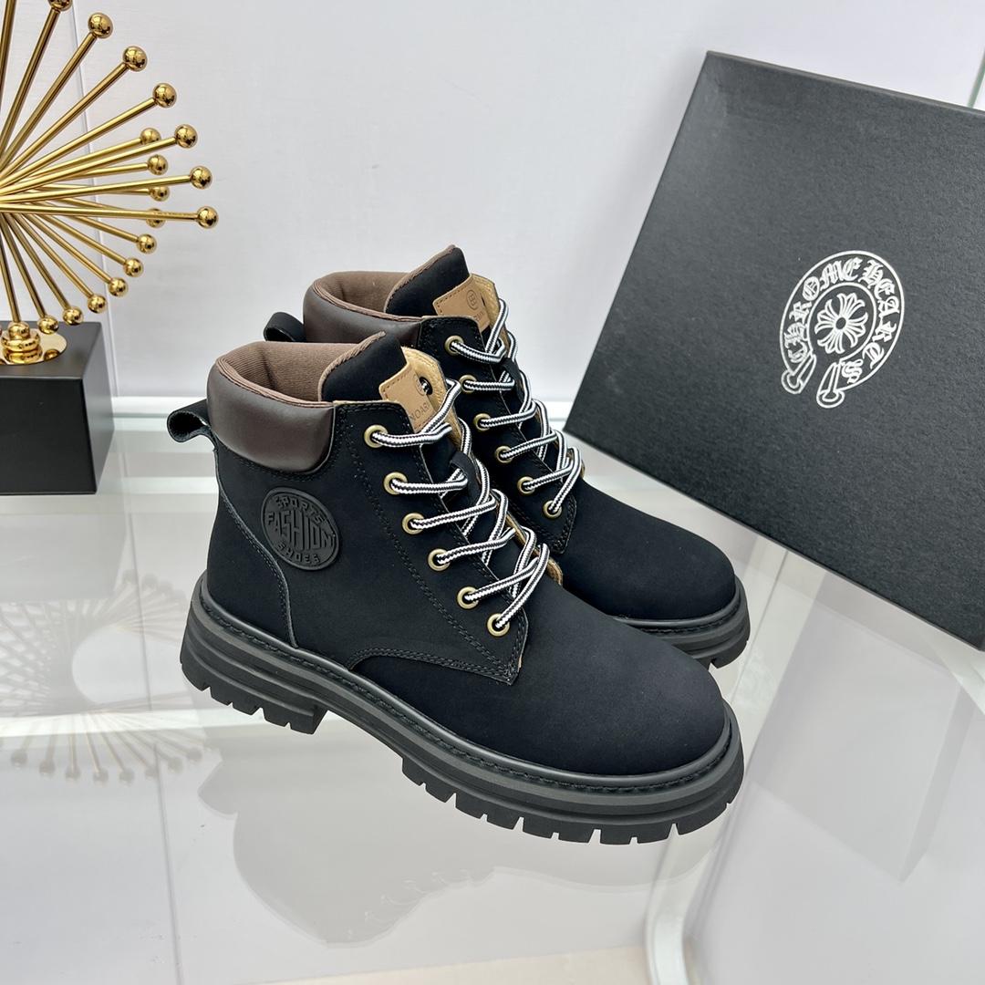Timberland x Chrome Heart Classic Leather Boots - everydesigner
