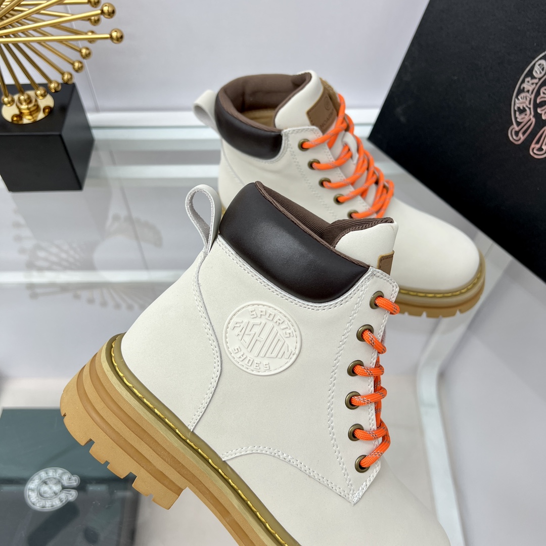 Timberland x Chrome Heart Classic Leather Boots - everydesigner