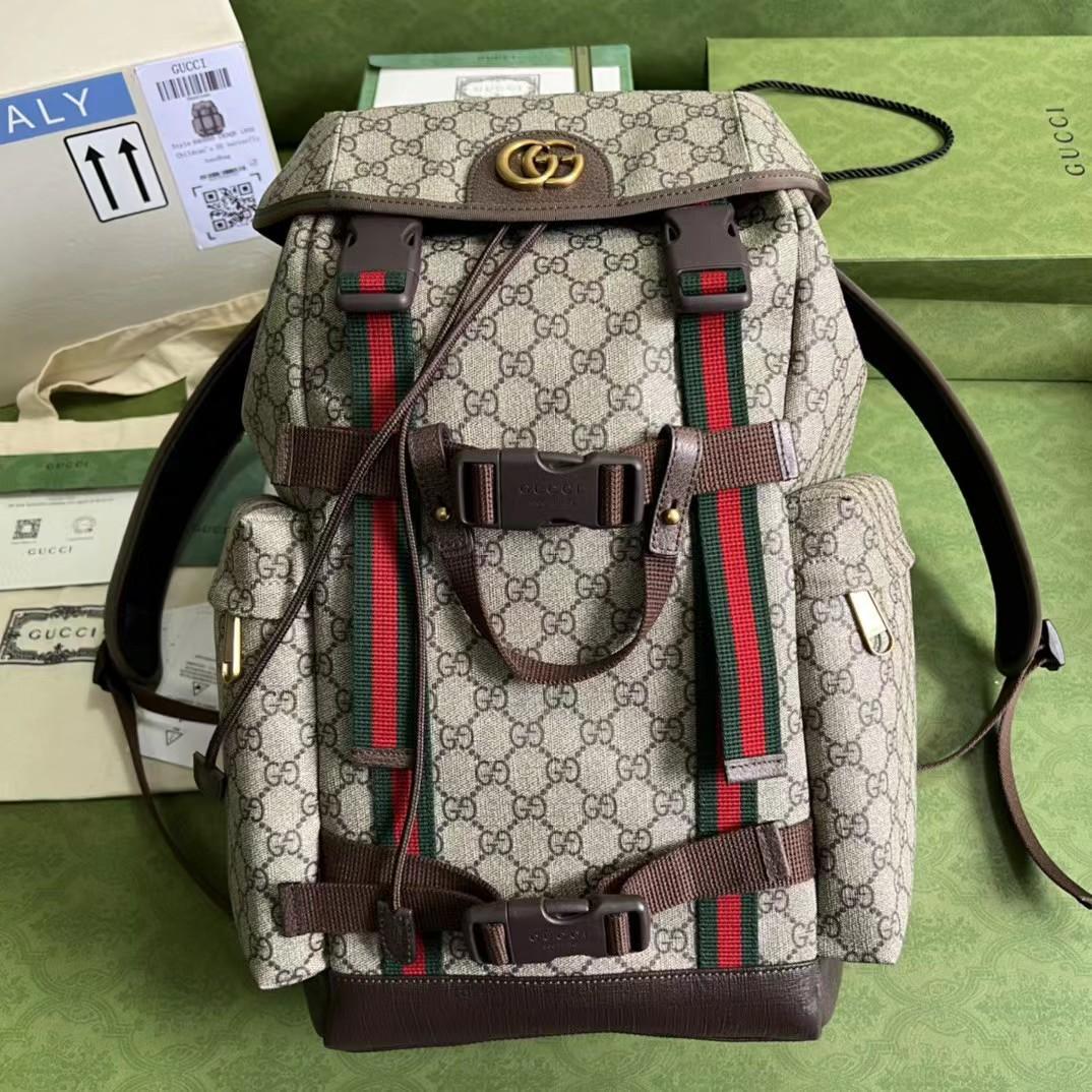 Gucci GG Skateboard Backpack With Web - everydesigner