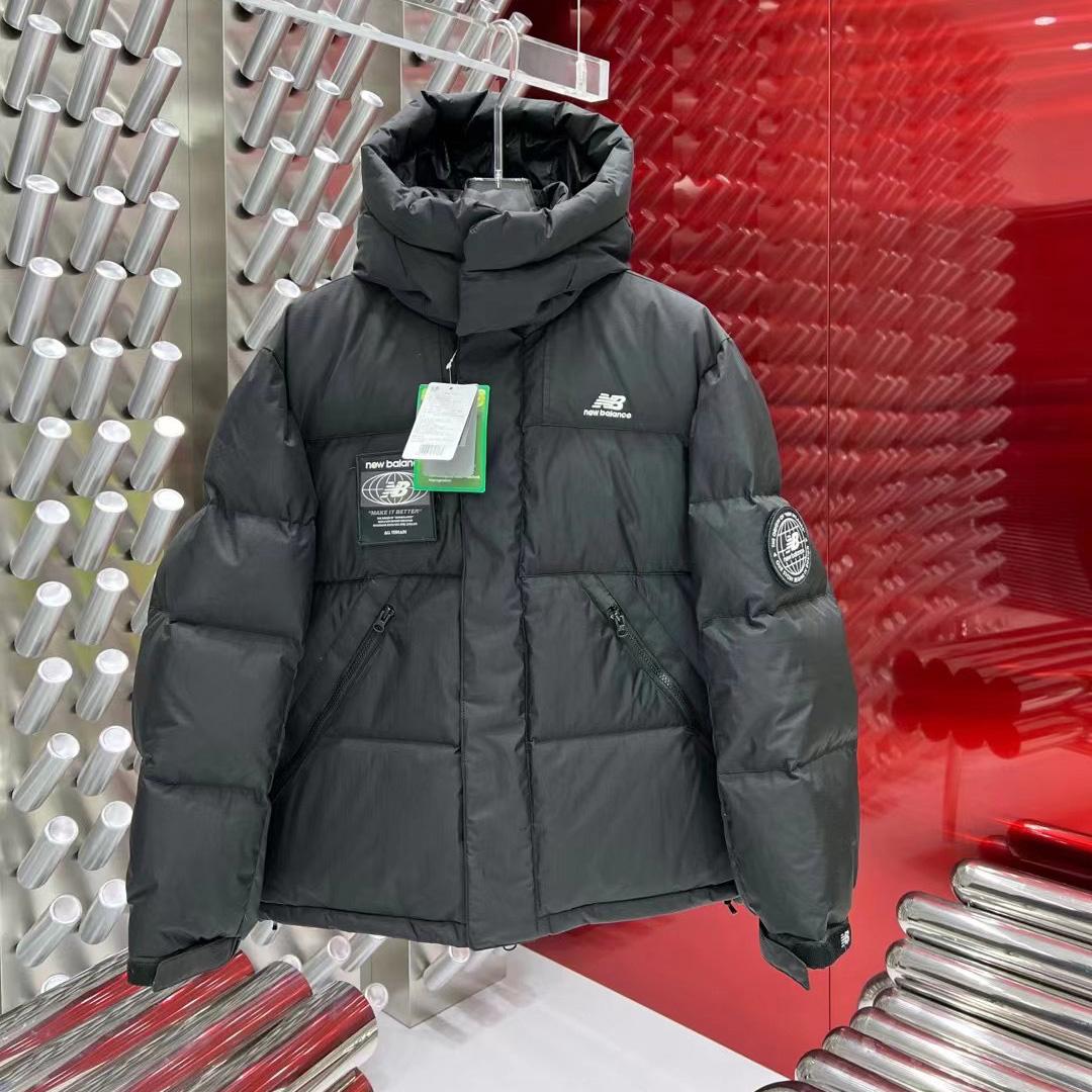 New Balance Hooded Puffer Short Down Jacket - everydesigner