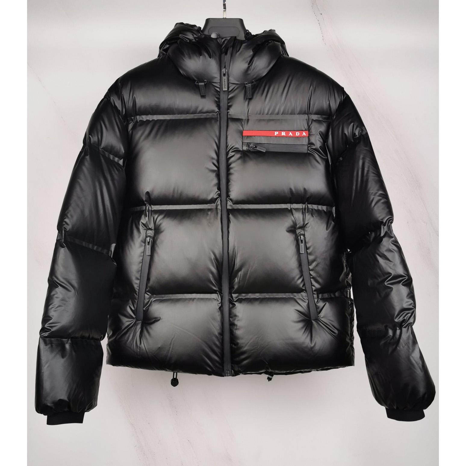 Prada Light Nylon Hooded Puffer Jacket - everydesigner