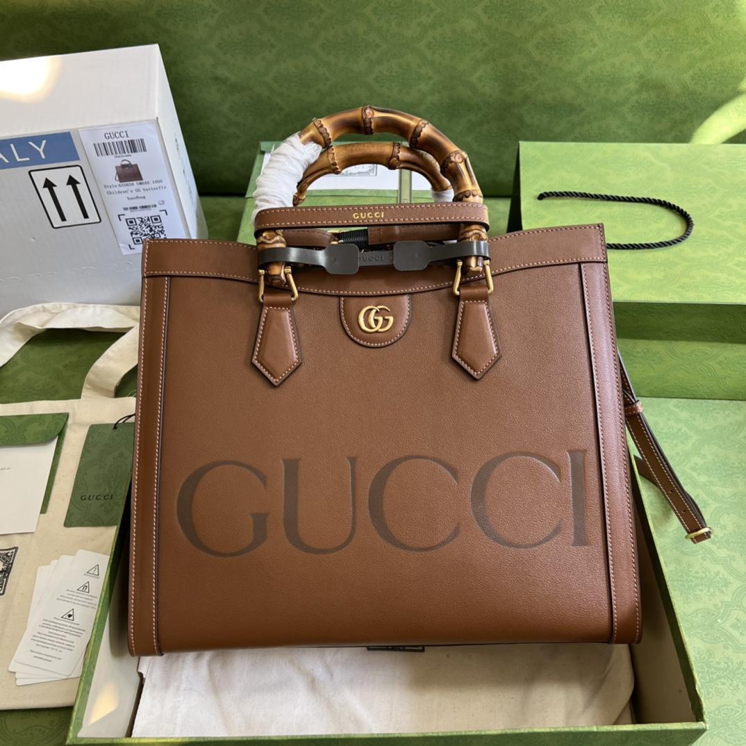 Gucci Diana Medium Top Handle Bag(35-30-14cm) - everydesigner