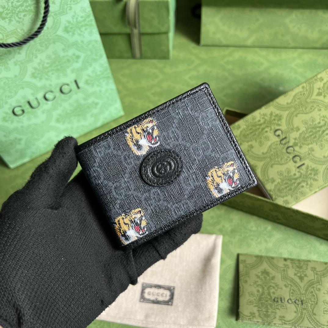 Gucci Wallet With Tiger Print(11-8.5-3cm)    - everydesigner