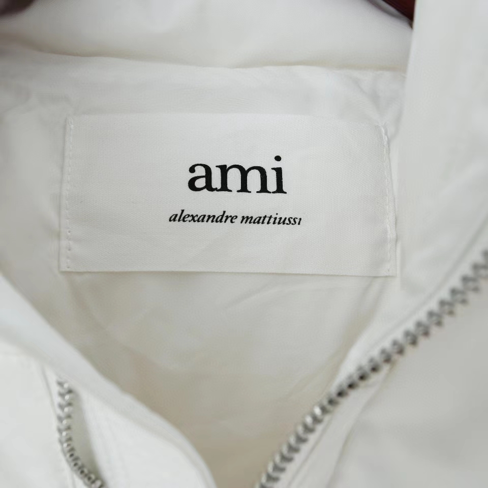 Ami Paris Ami de Coeur-patch padded jacket - everydesigner