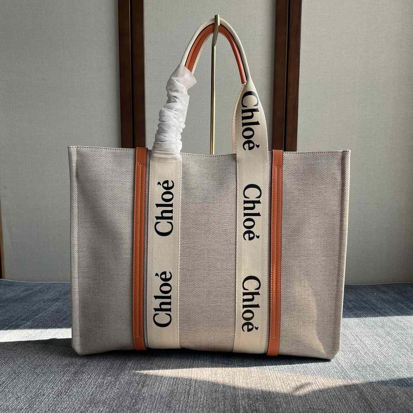 Chloe Large Woody Tote Bag(45-33-13 cm) - everydesigner