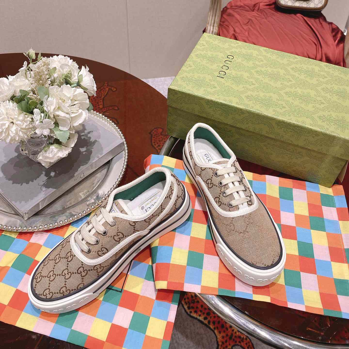 Gucci Tennis 1977 Canvas Sneakers - everydesigner