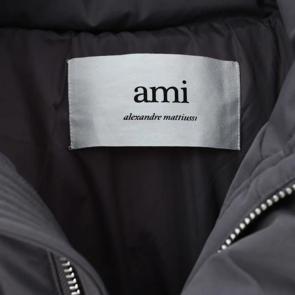 Ami Paris Ami de Coeur-patch padded jacket - everydesigner