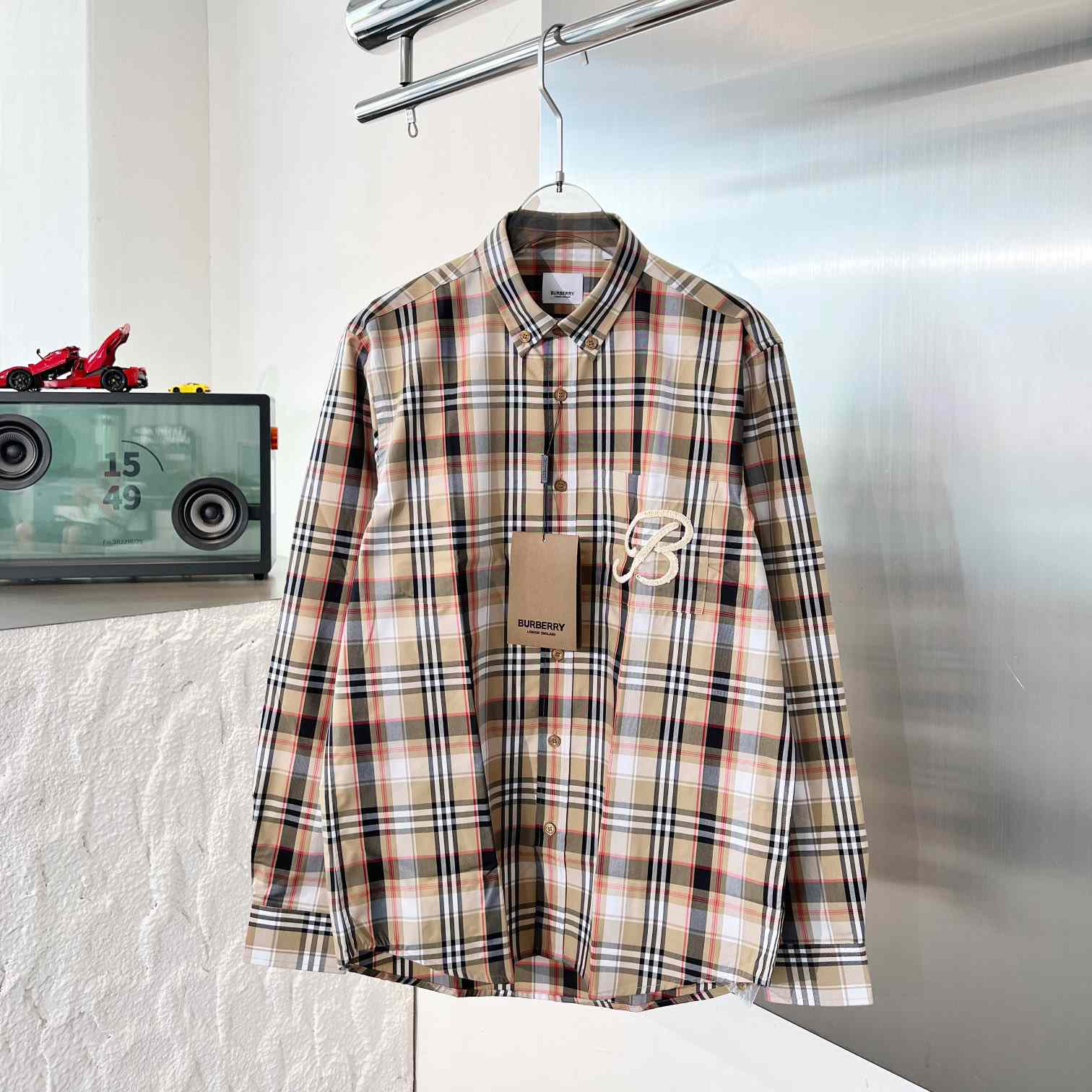 Burberry Check Cotton Poplin Shirt - everydesigner