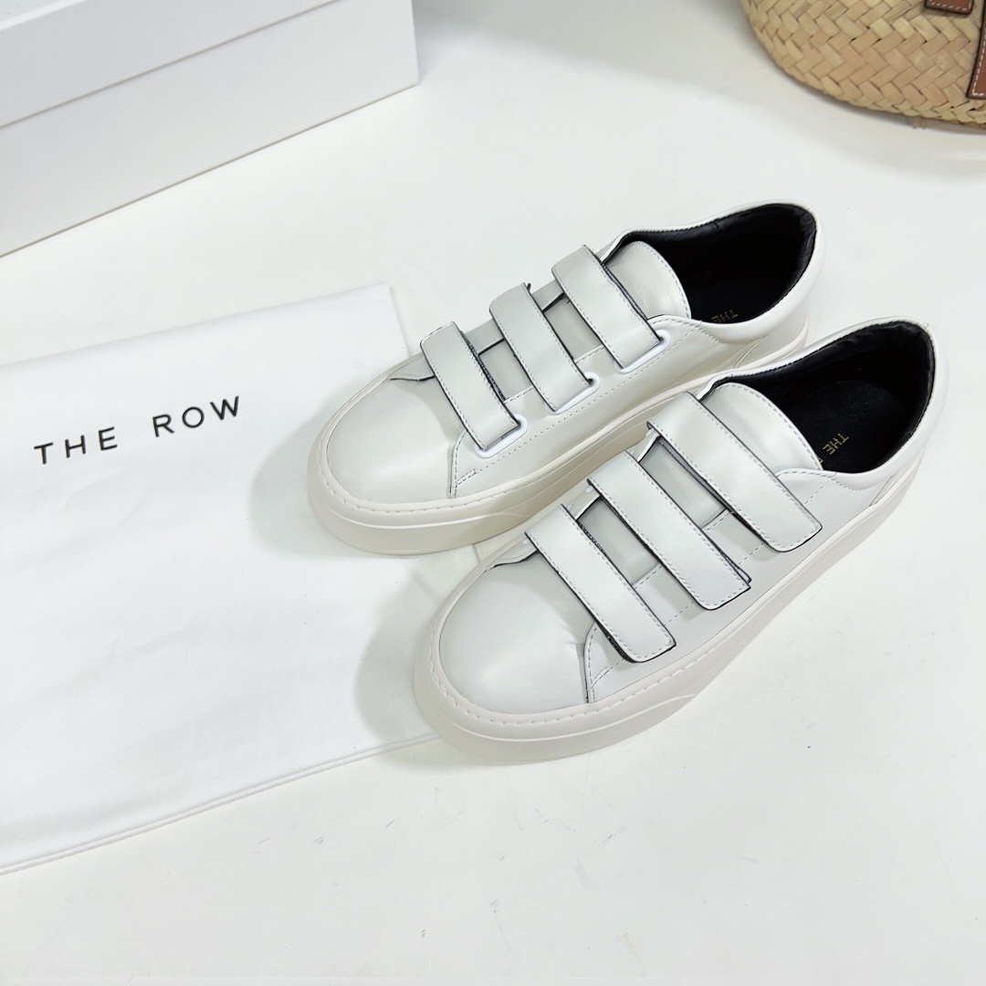 The Row Dean Strappy Sneaker In Leather - everydesigner