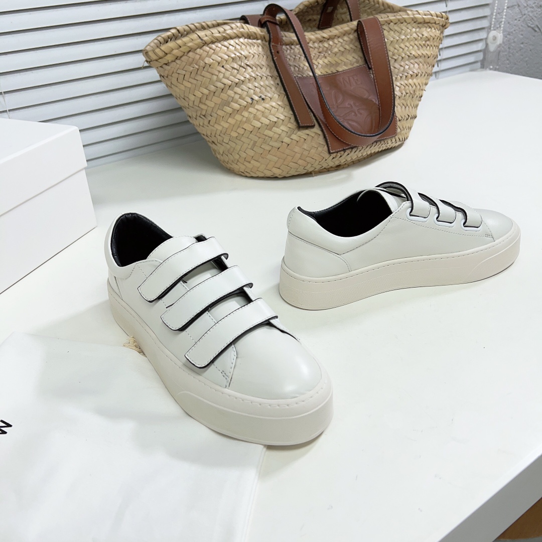 The Row Dean Strappy Sneaker In Leather - everydesigner