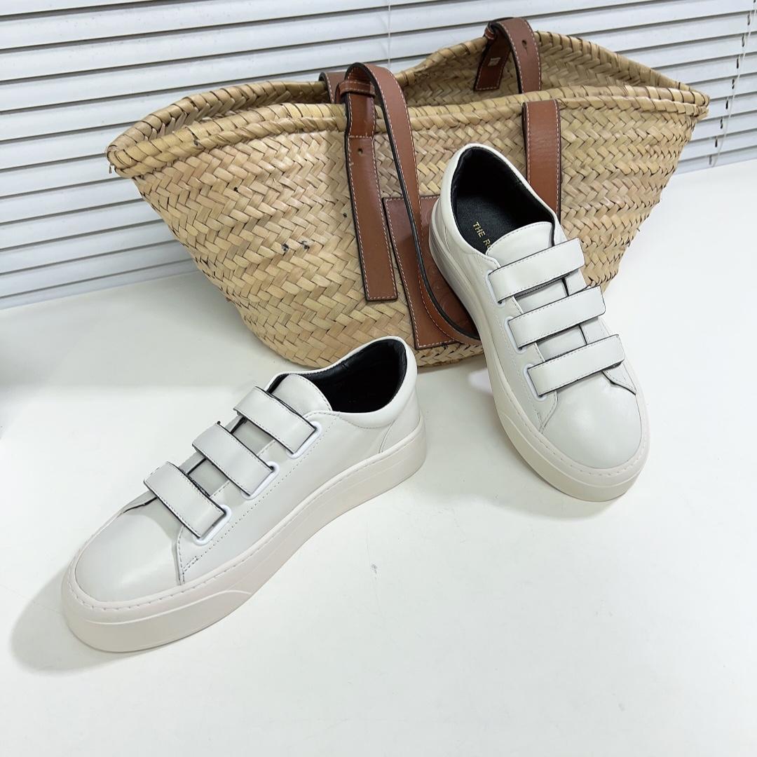 The Row Dean Strappy Sneaker In Leather - everydesigner