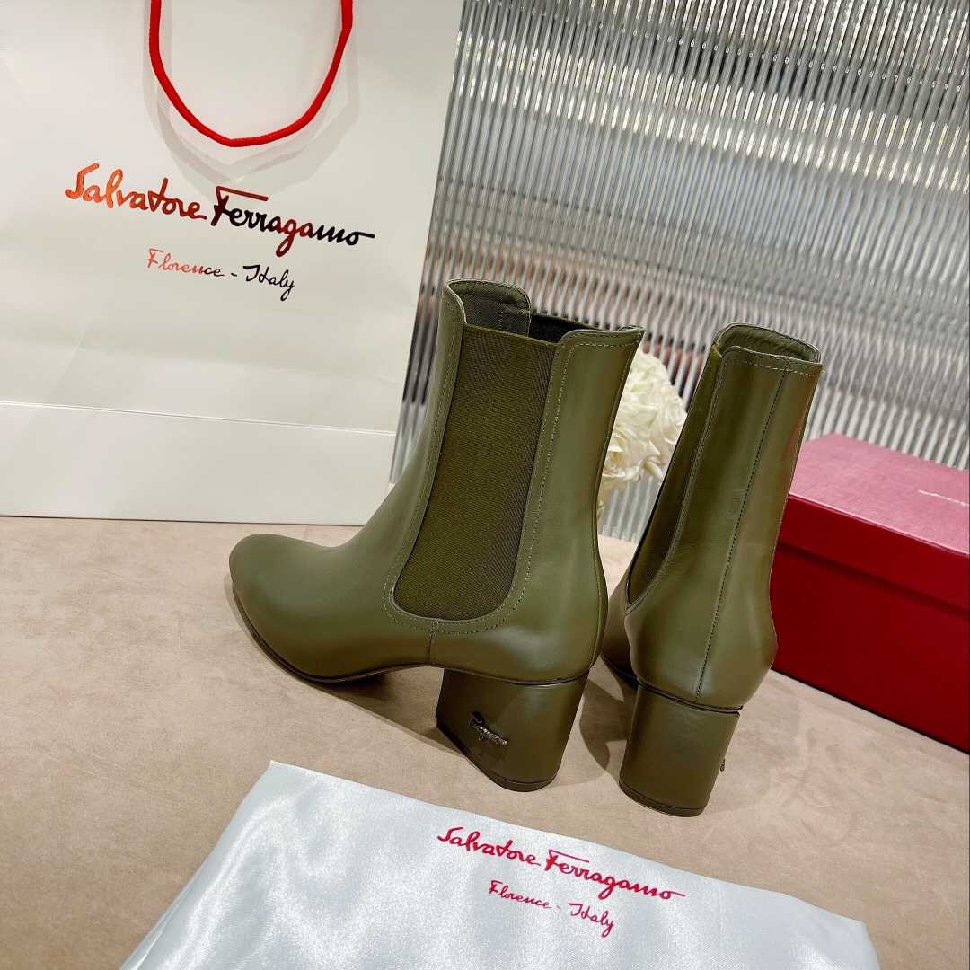 Ferragamo Leather Ankle Boot - everydesigner