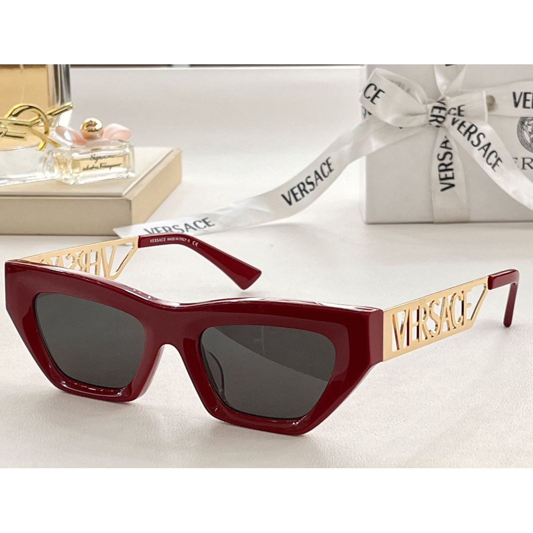 Versace 90s Vintage Logo Cat-Eye Sunglasses     VE4967  - everydesigner