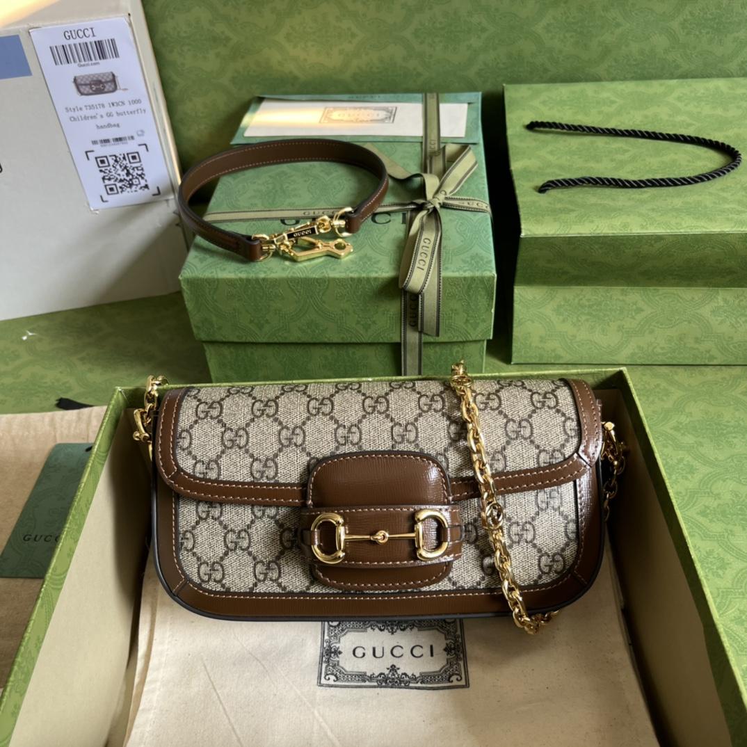 Gucci Horsebit 1955 Shoulder Bag(24-13-5cm)   - everydesigner