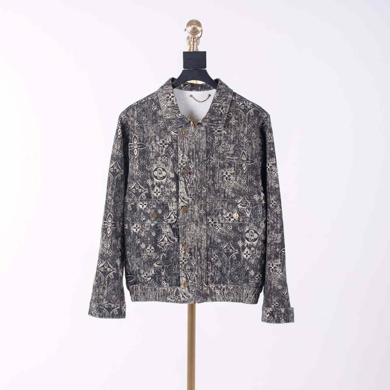 Louis Vuitton Monogram Tailored Denim Jacket       1AATFX - everydesigner