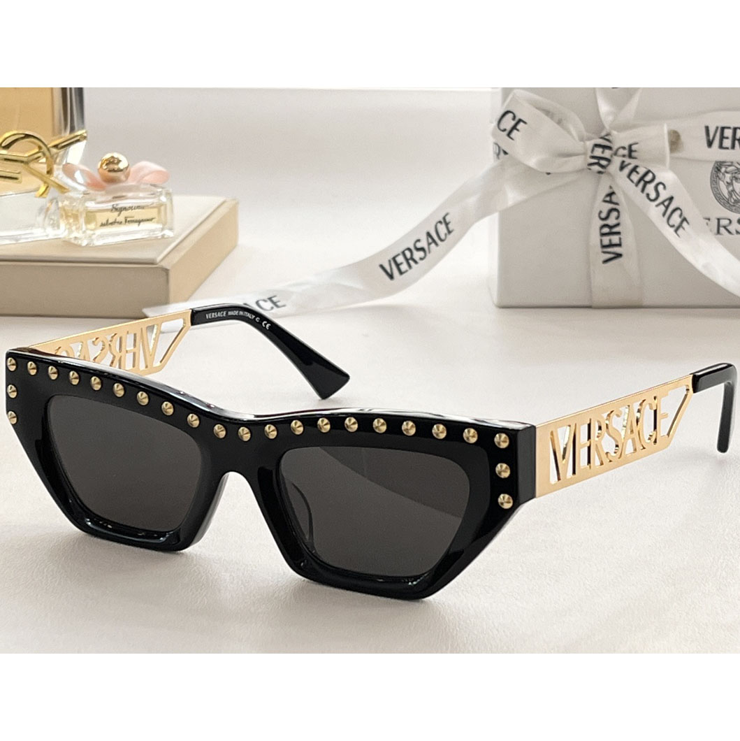 Versace 90s Vintage Logo Cat-Eye Sunglasses     VE4967  - everydesigner